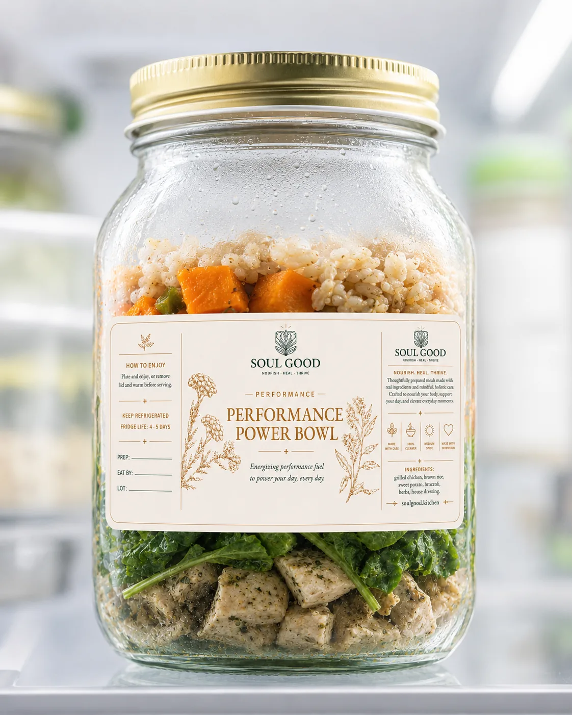 Performance Power Bowl™ in a 32 ounce Soul Good jar